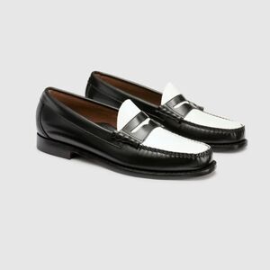G.H. Bass & Co. Black and White Women's Penny Loafers